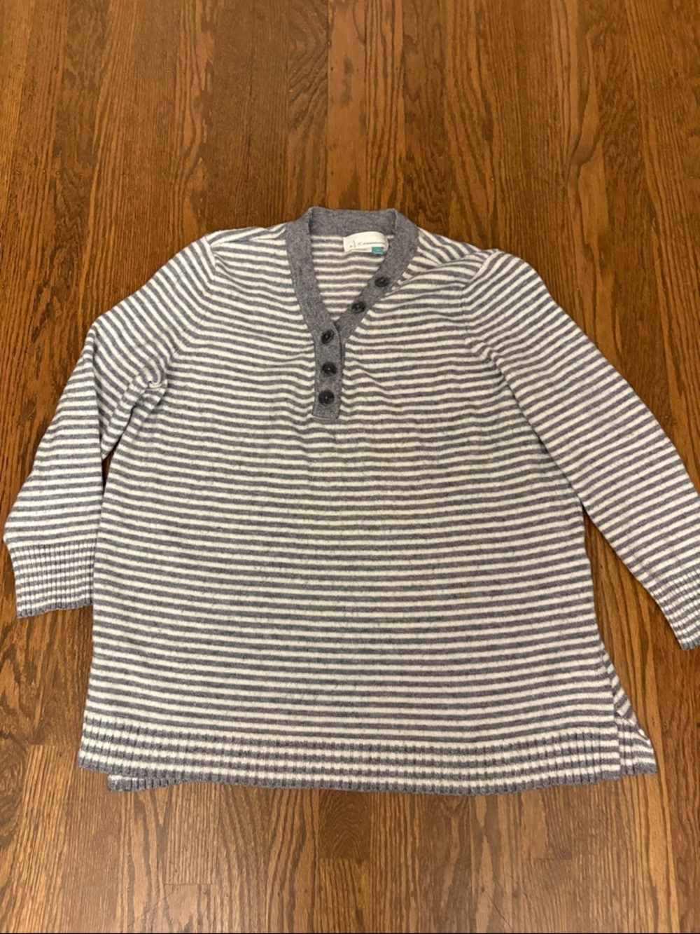 Anthropologie women’s striped sweater tunic size 1x